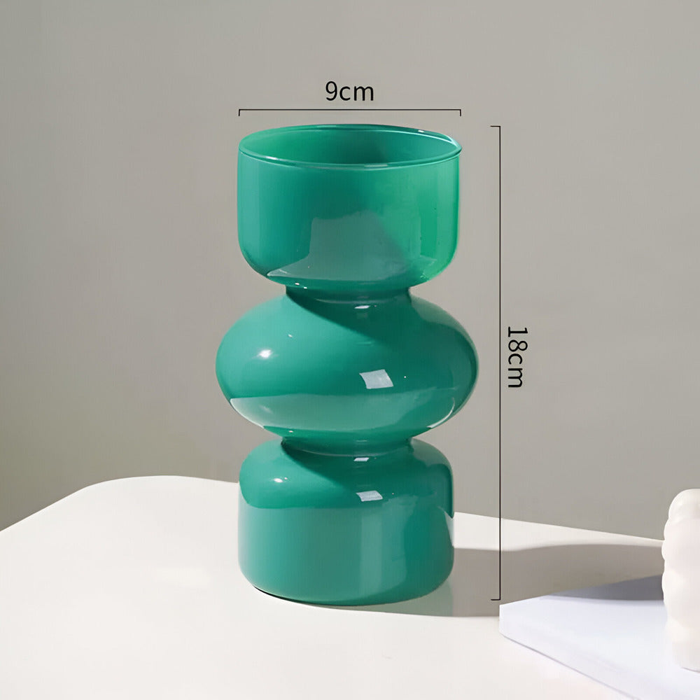 Jarrón de Diseño Contemporáneo con Burbujas Apiladas