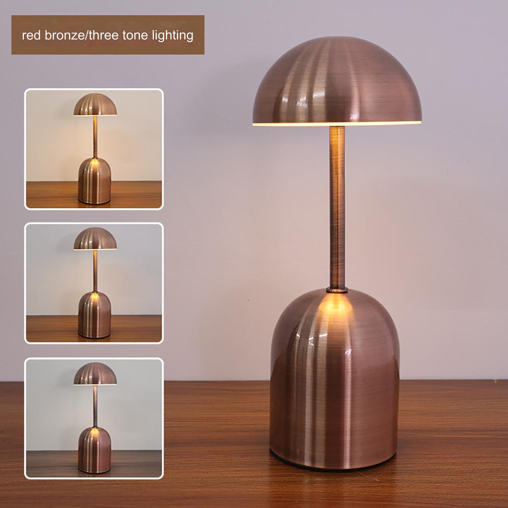 Lámpara de Mesa Curvada Elegante Elara Haus - Sin Cable y Regulable