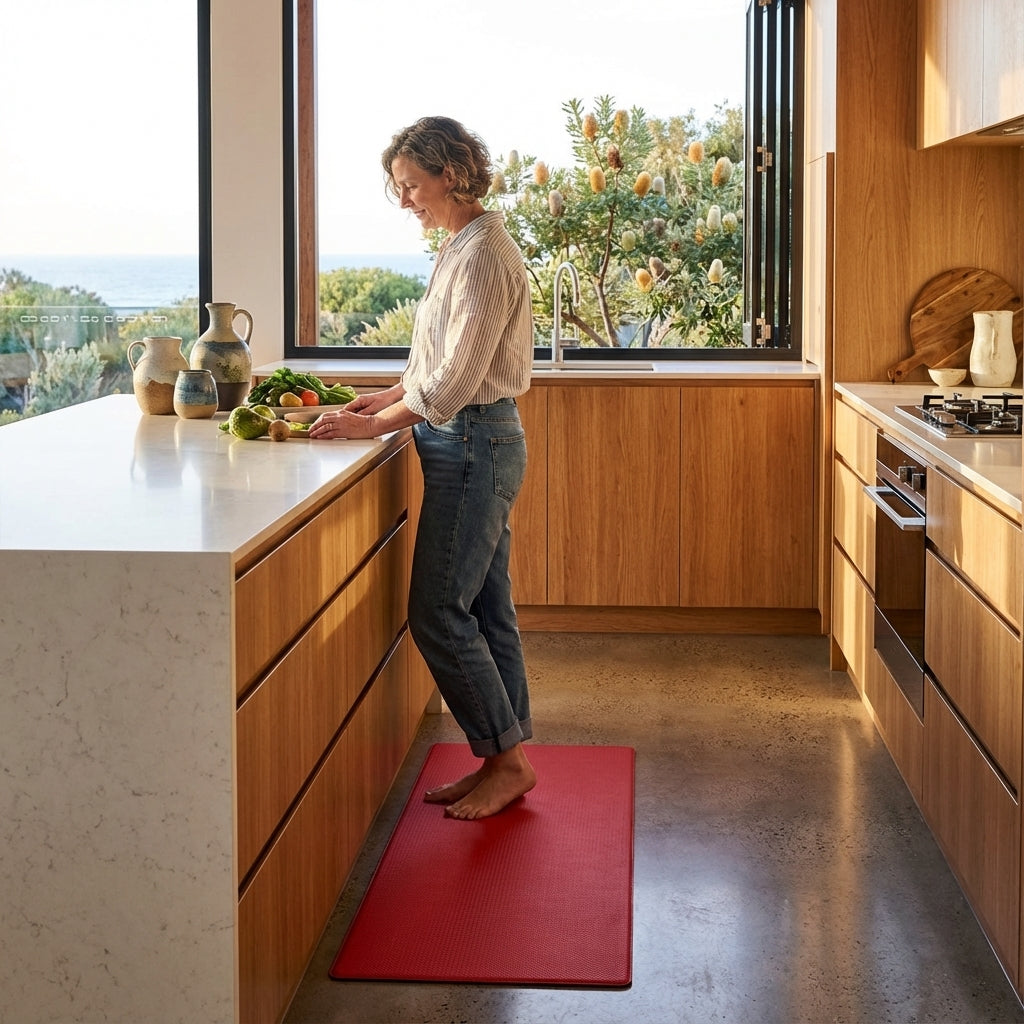 Elara Haus Alfombrilla Ergonómica de Comodidad - Alfombra de Cocina Antideslizante