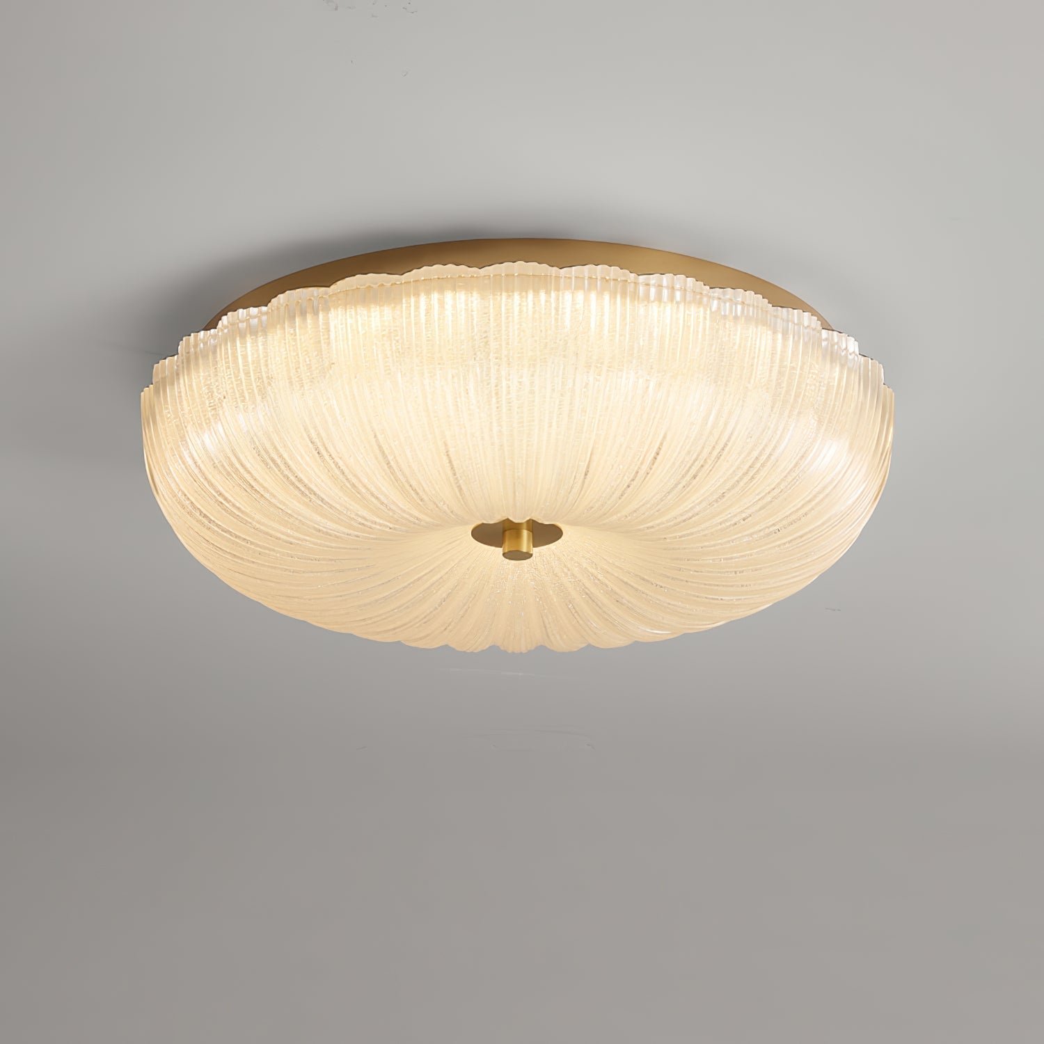 Lámpara de Techo Empotrada - Lámpara de Techo LED con Vidrio Ripple