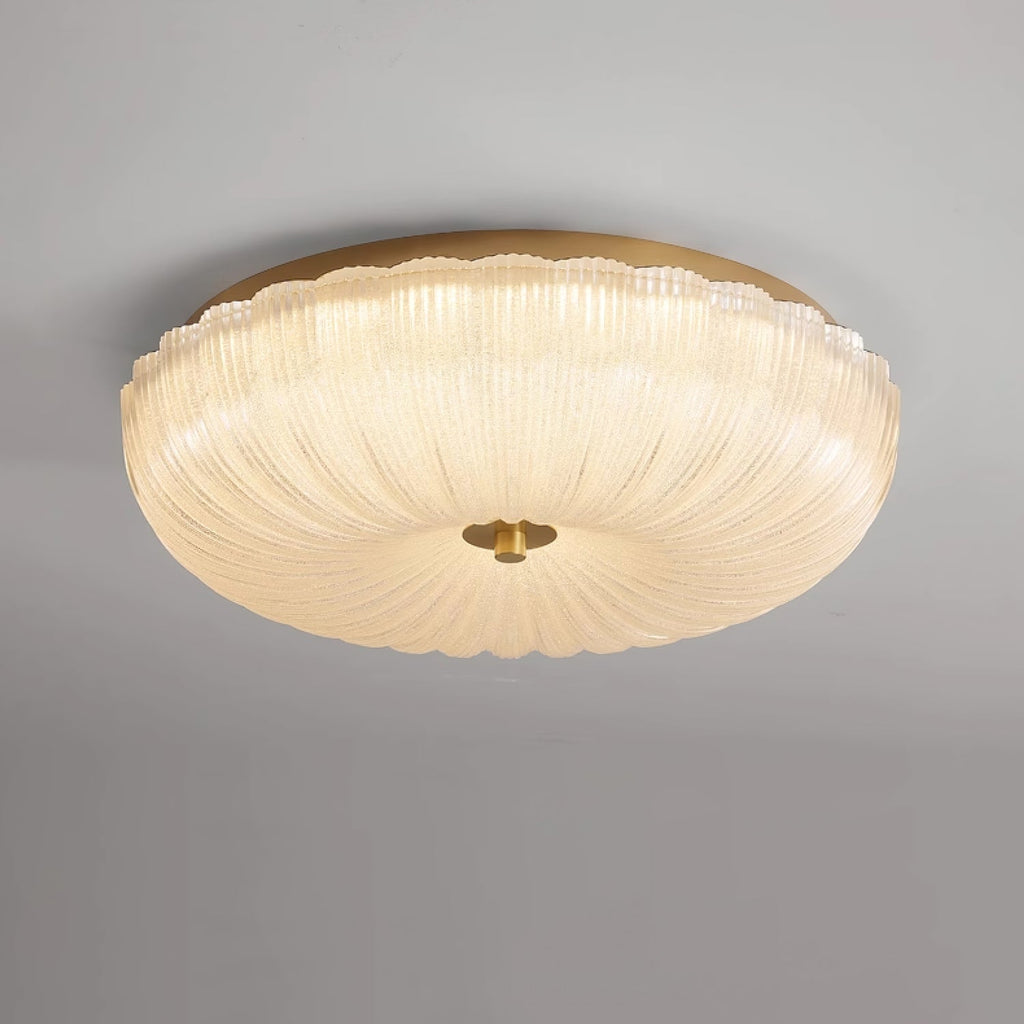 Lámpara de Techo Empotrada - Lámpara de Techo LED con Vidrio Ripple