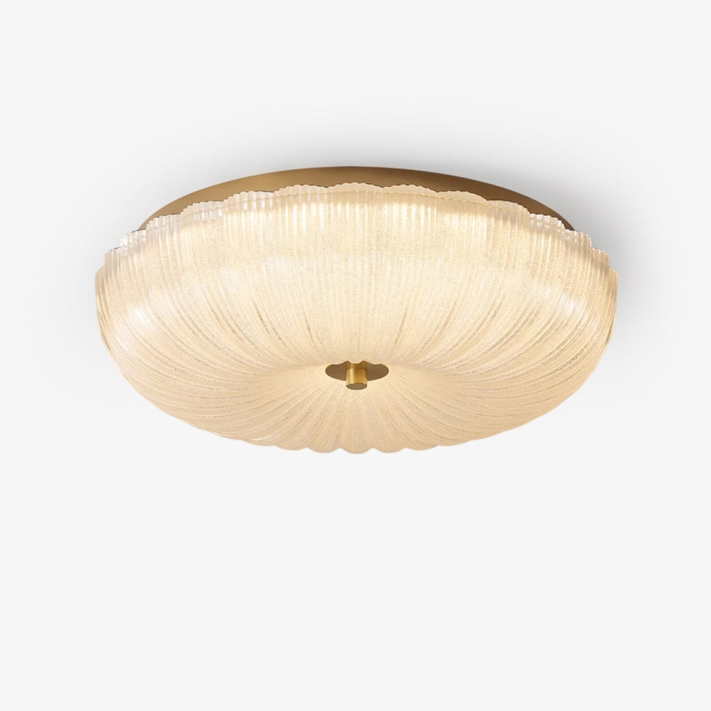 Lámpara de Techo Empotrada - Lámpara de Techo LED con Vidrio Ripple