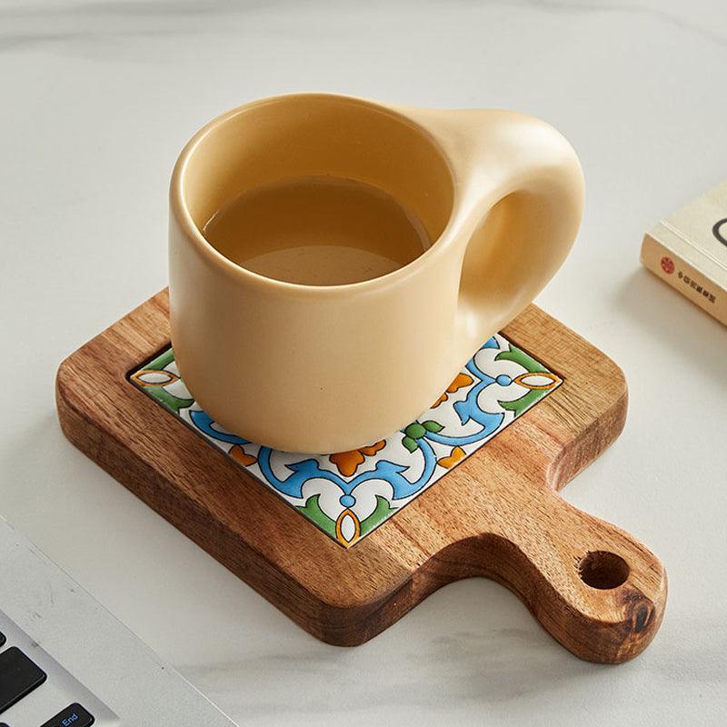 Elara Haus Heritage Timber & Ceramic Trivet