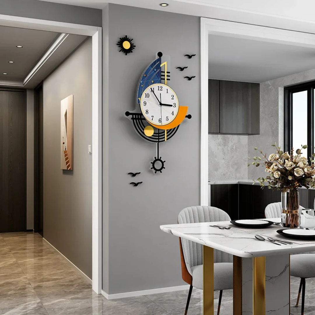 Reloj de Pared Grande de Vela con Diseño Náutico