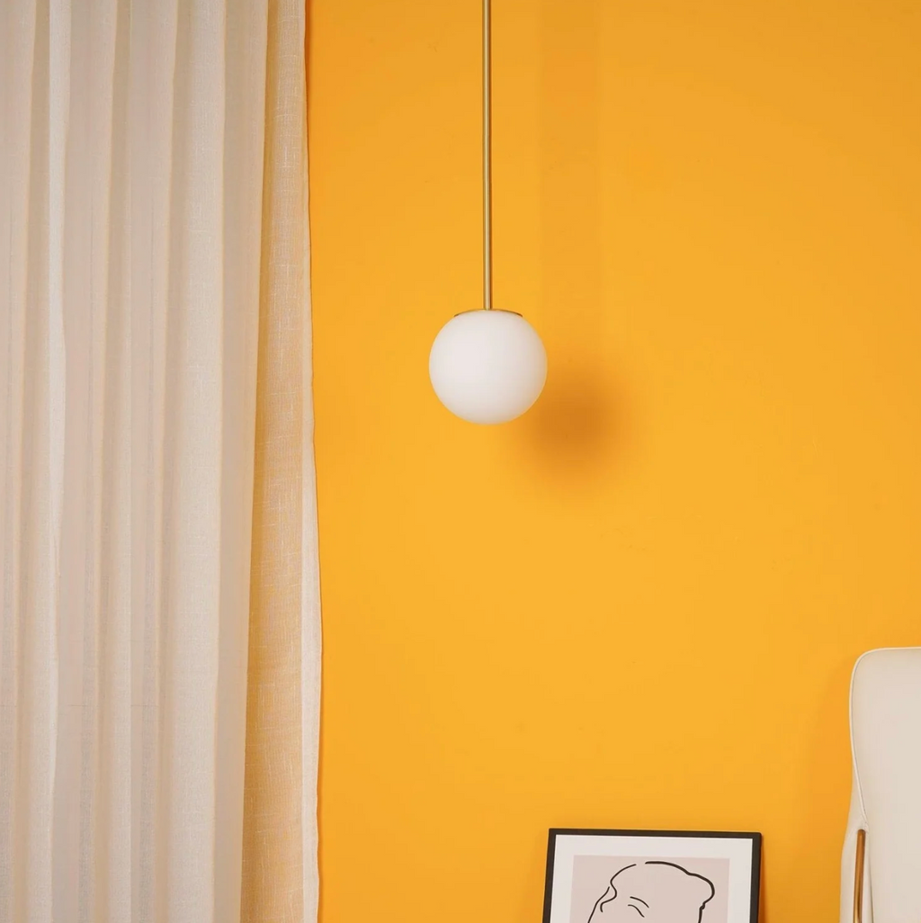 Lámpara Colgante de Vidrio Esmerilado Minimalista Elara Haus