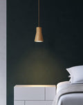 Elara Haus Lámpara Colgante de Cono de Madera Minimalista