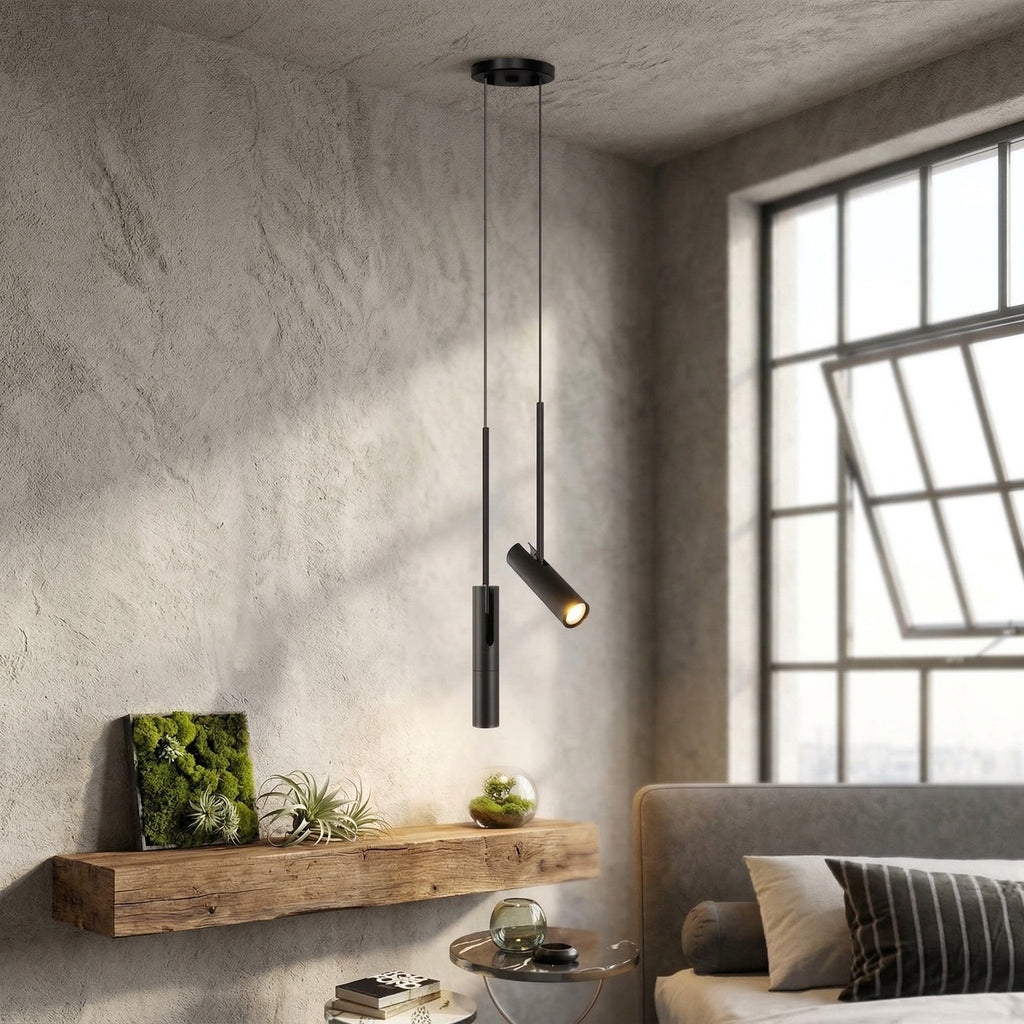 Lámpara Colgante de Metal Ajustable de Diseño Arquitectónico Moderno