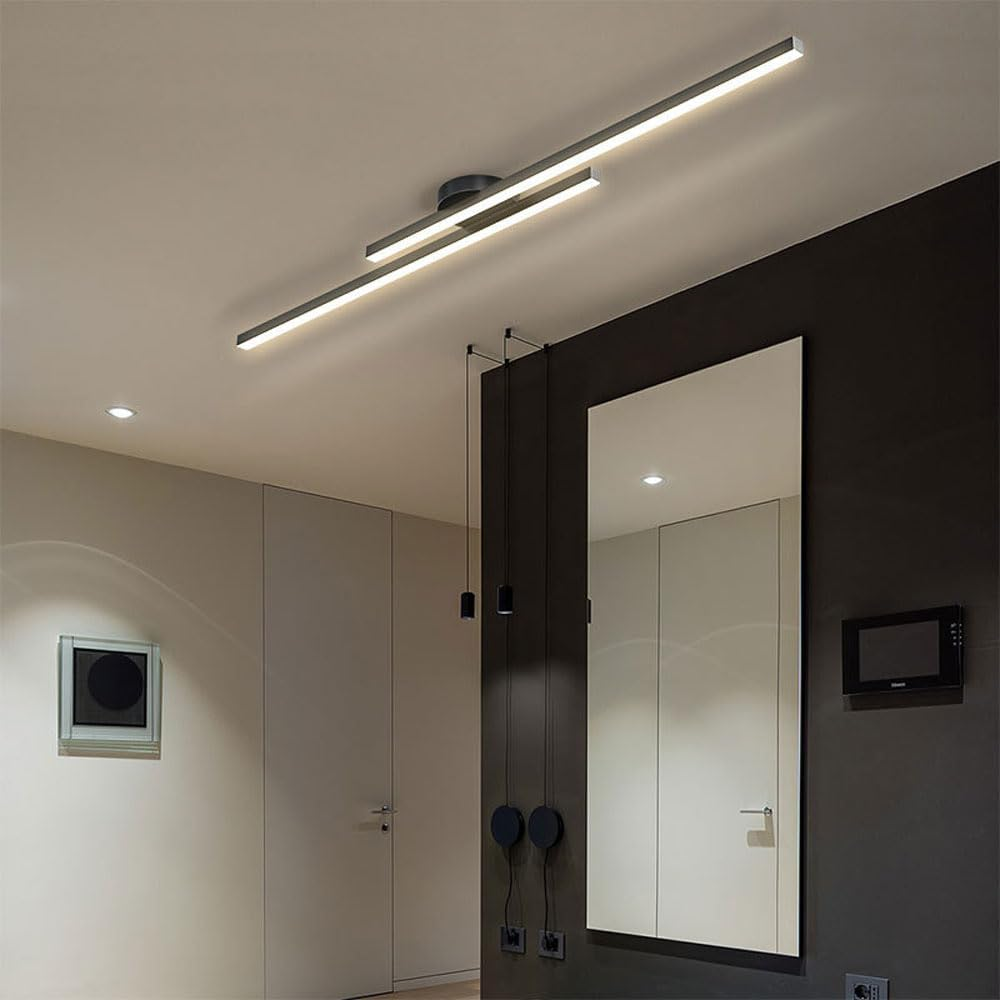 Elara Haus Lámpara de Techo LED Lineal Moderna - Tira de Aluminio
