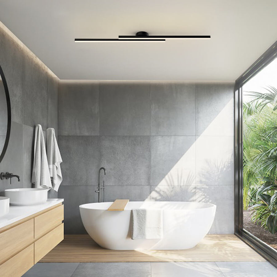 Elara Haus Lámpara de Techo LED Lineal Moderna - Tira de Aluminio