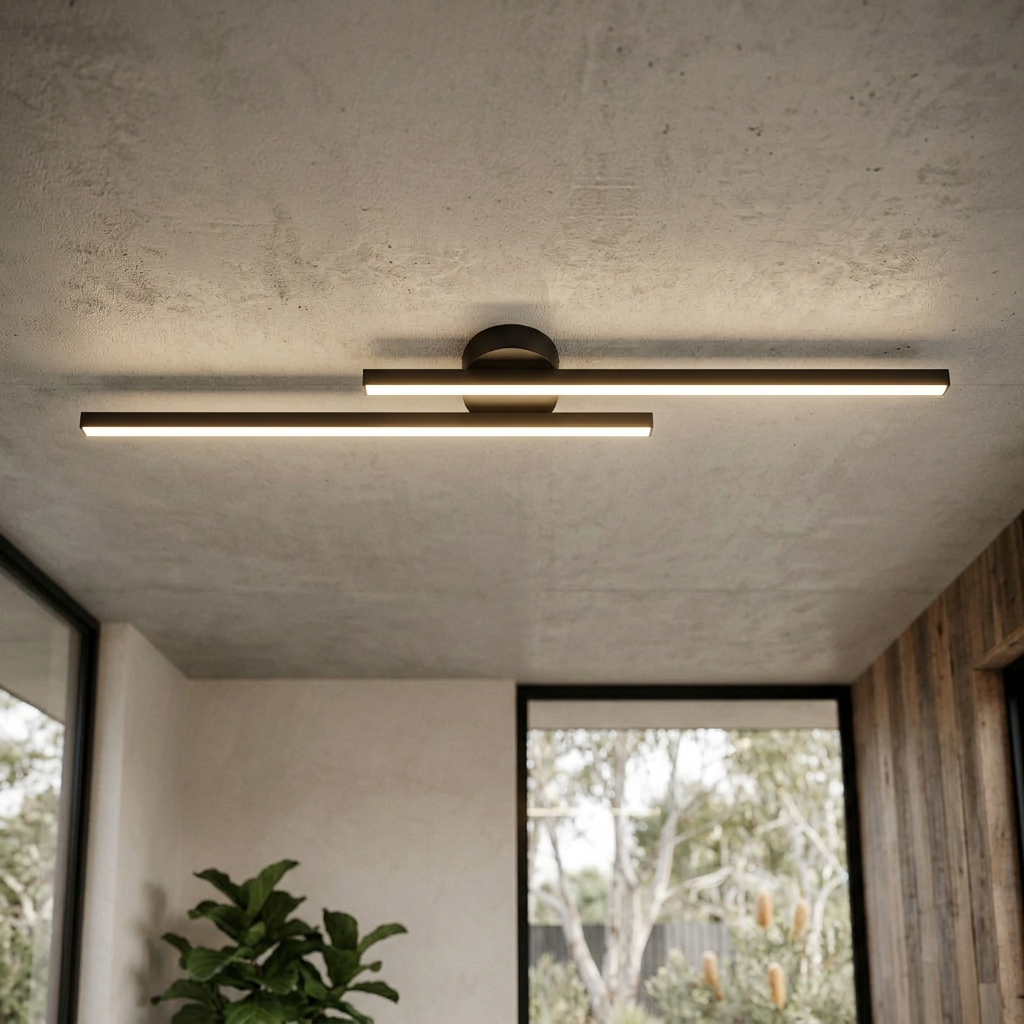 Elara Haus Lámpara de Techo LED Lineal Moderna - Tira de Aluminio