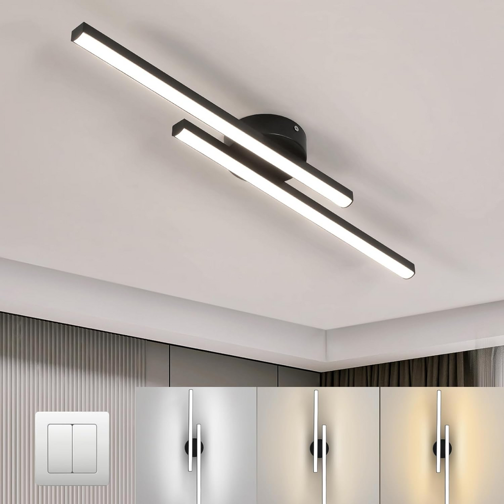 Elara Haus Lámpara de Techo LED Lineal Moderna - Tira de Aluminio