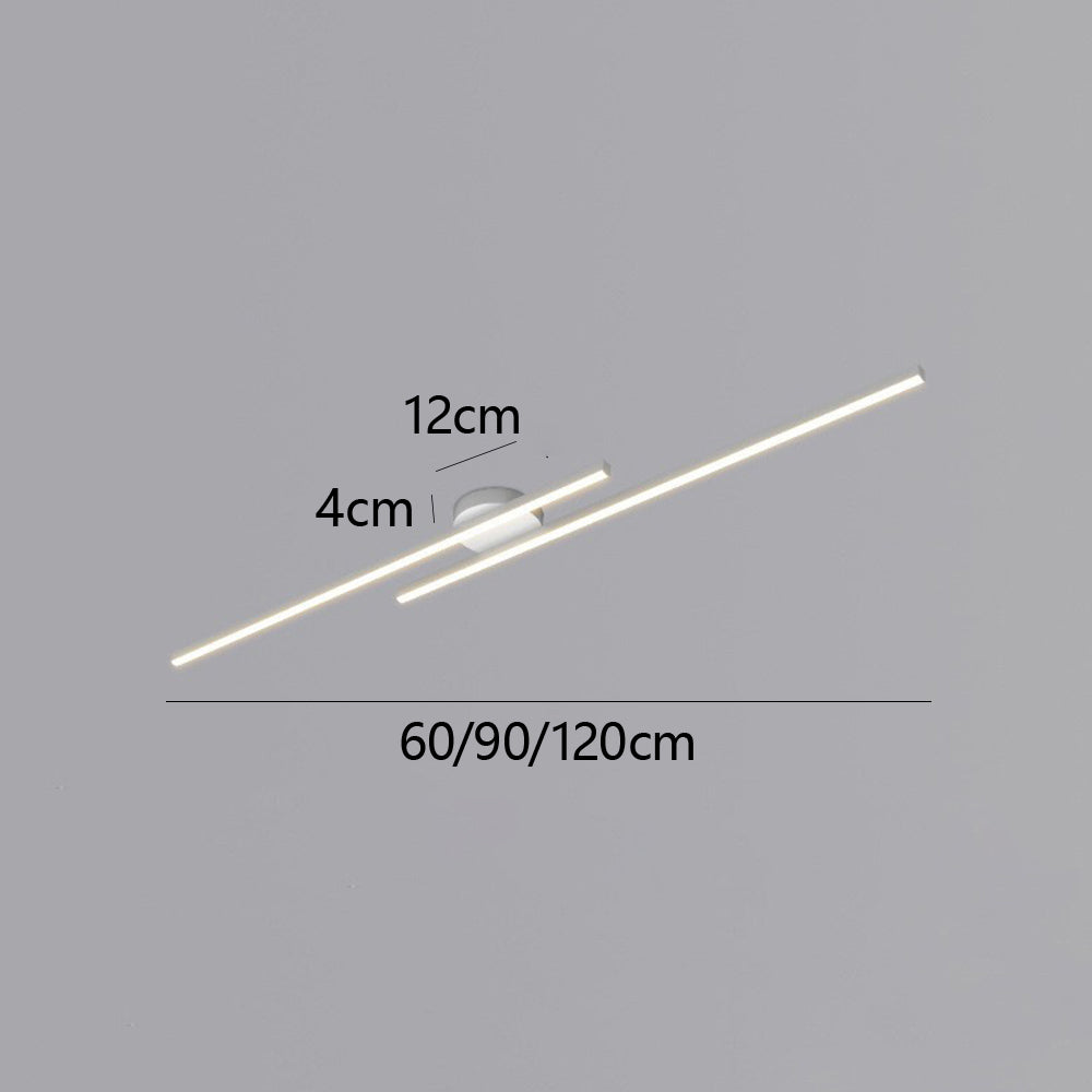 Elara Haus Lámpara de Techo LED Lineal Moderna - Tira de Aluminio