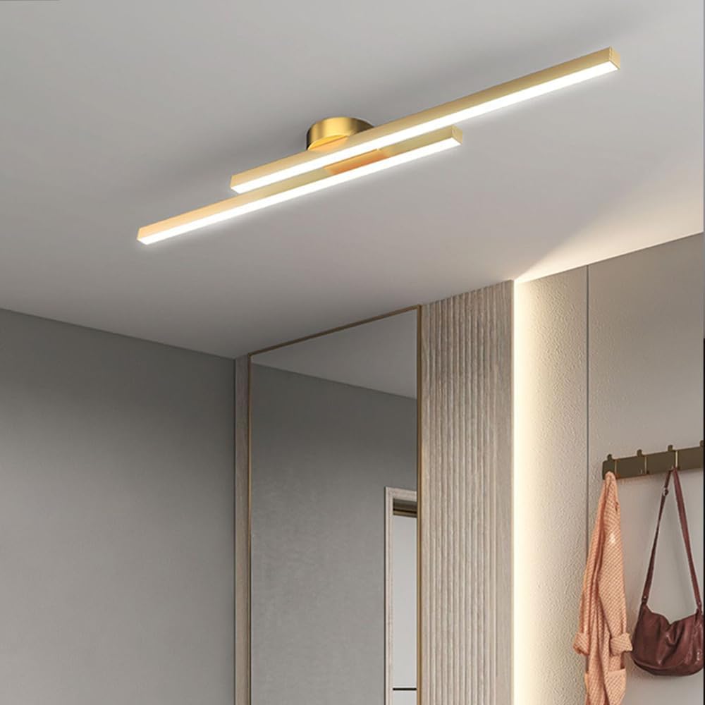 Elara Haus Lámpara de Techo LED Lineal Moderna - Tira de Aluminio