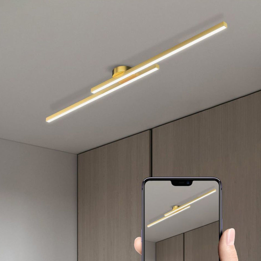 Elara Haus Lámpara de Techo LED Lineal Moderna - Tira de Aluminio