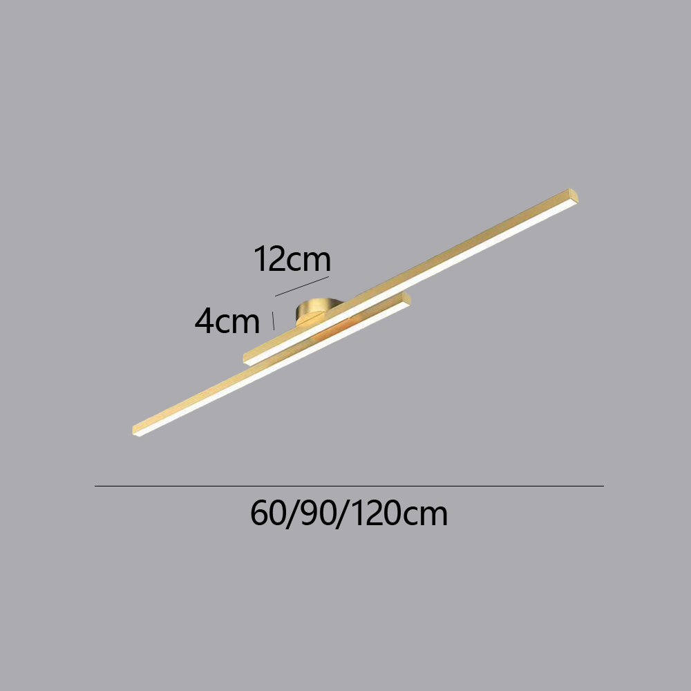 Elara Haus Lámpara de Techo LED Lineal Moderna - Tira de Aluminio