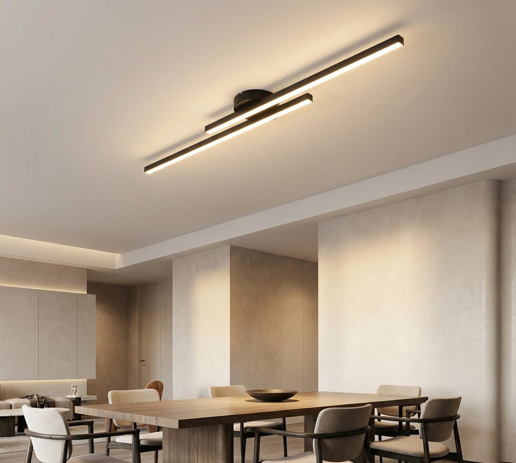 Elara Haus Lámpara de Techo LED Lineal Moderna - Tira de Aluminio