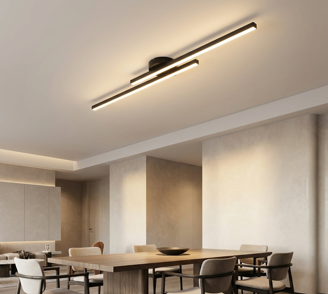 Elara Haus Lámpara de Techo LED Lineal Moderna - Tira de Aluminio