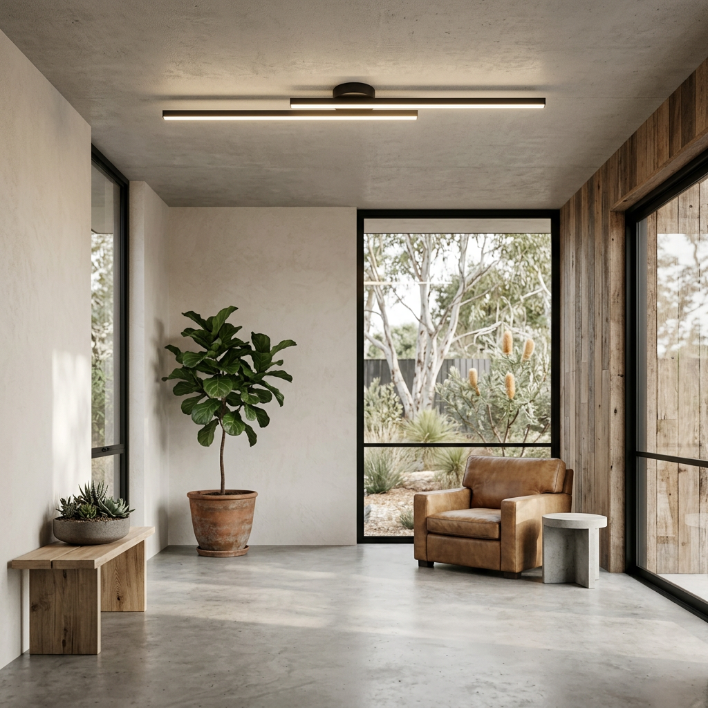 Elara Haus Lámpara de Techo LED Lineal Moderna - Tira de Aluminio