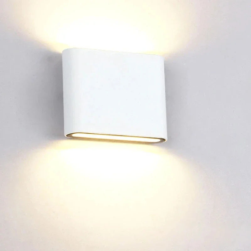 Aplique de Pared Exterior Moderno Minimalista de Aluminio Impermeable