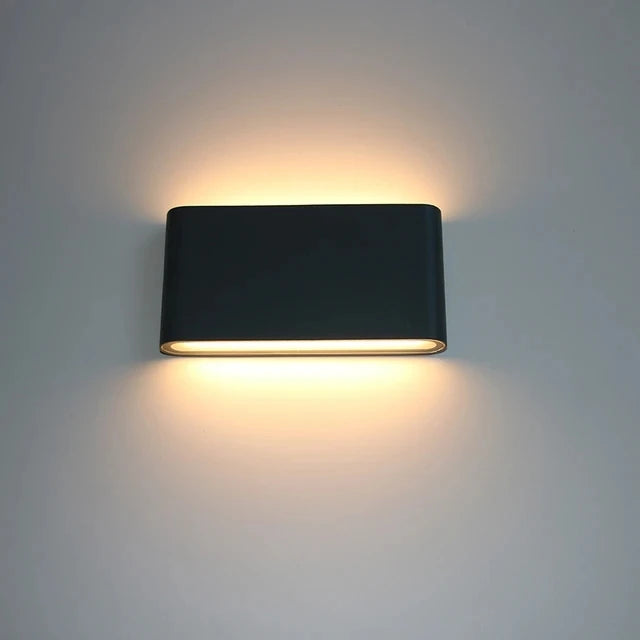 Aplique de Pared Exterior Moderno Minimalista de Aluminio Impermeable