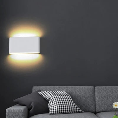 Aplique de Pared Exterior Moderno Minimalista de Aluminio Impermeable