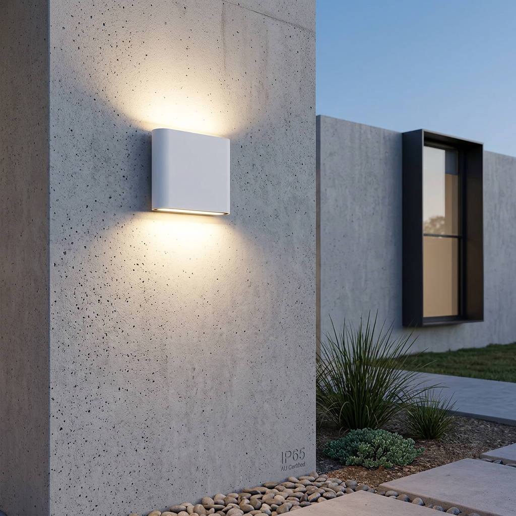 Aplique de Pared Exterior Moderno Minimalista de Aluminio Impermeable