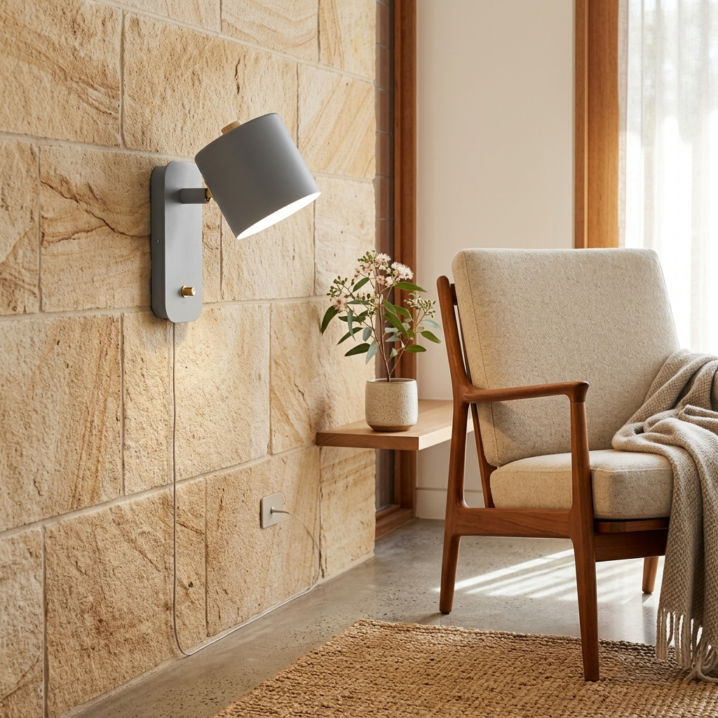 Lámpara de Pared de Lectura Moderna Pivotante