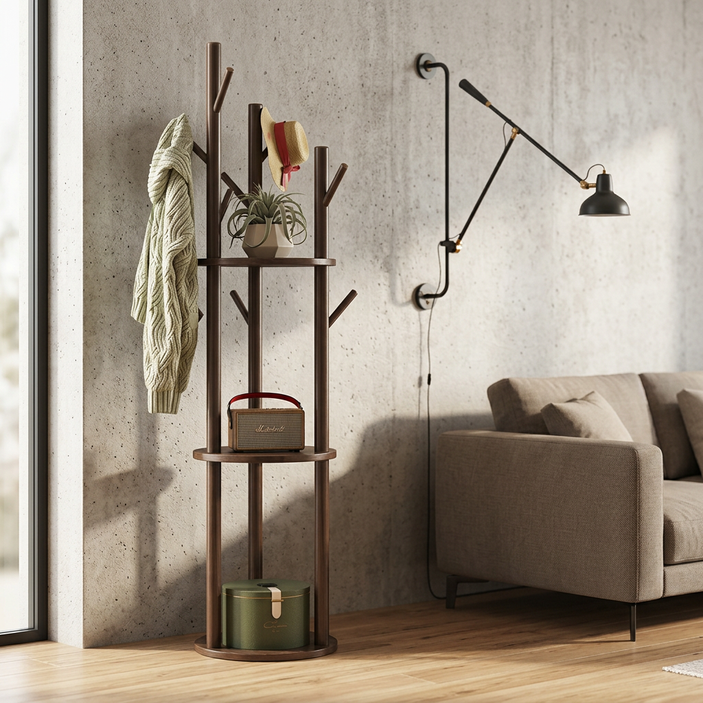 Perchero Moderno de Madera Elara Haus