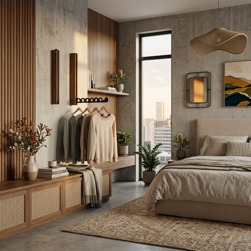 Elara Haus Modern Timber Collapsible Hanger Rail