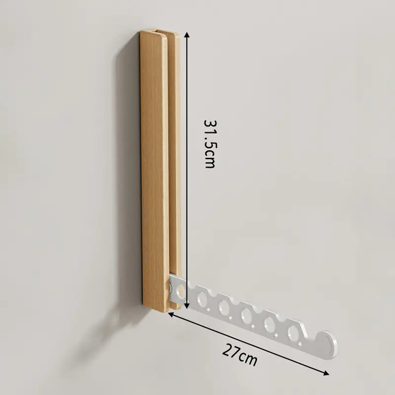 Elara Haus Modern Timber Collapsible Hanger Rail
