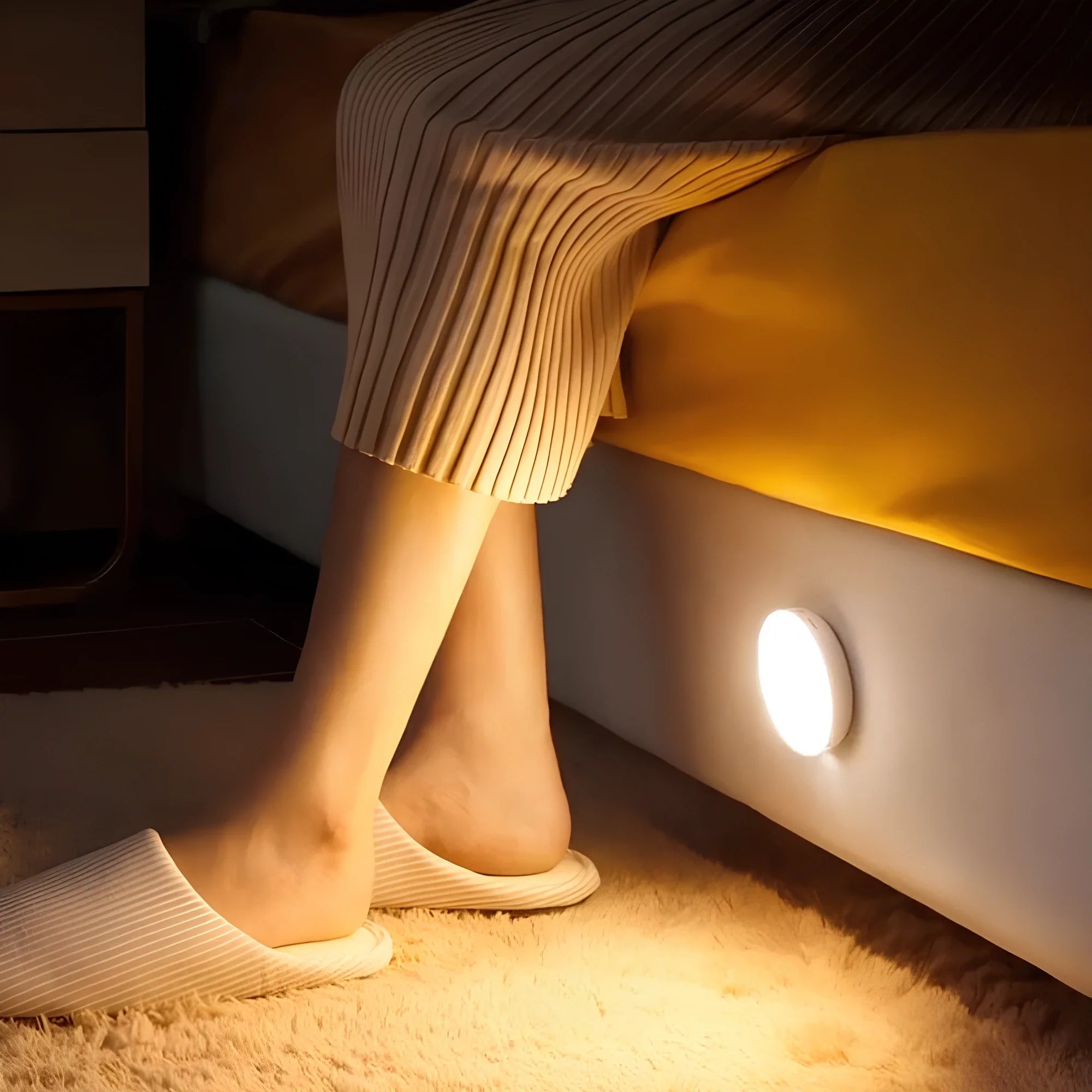 Elara Haus Luz Nocturna con Sensor de Movimiento - Luces Inalámbricas de Plástico Duradero para Interiores