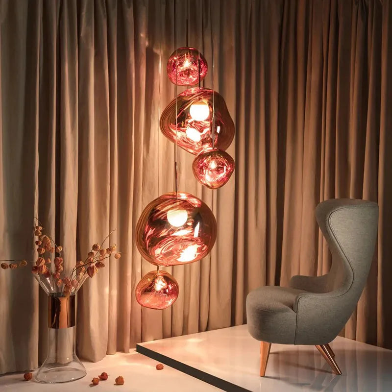 Lámpara Colgante Elara Haus - Iluminación de Cocina de Metal y Acrílico