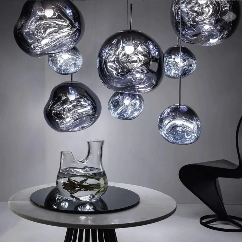 Lámpara Colgante Elara Haus - Iluminación de Cocina de Metal y Acrílico