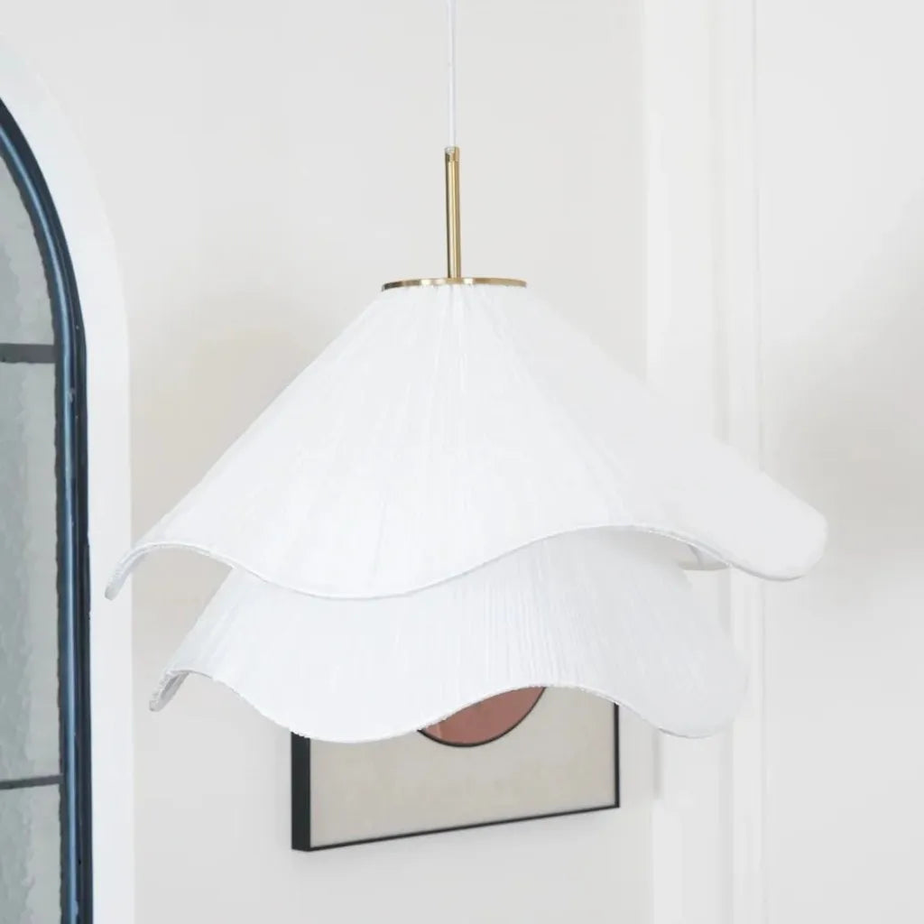 Lámpara Colgante Elara Haus - Iluminación de Cocina en Metal y Tela