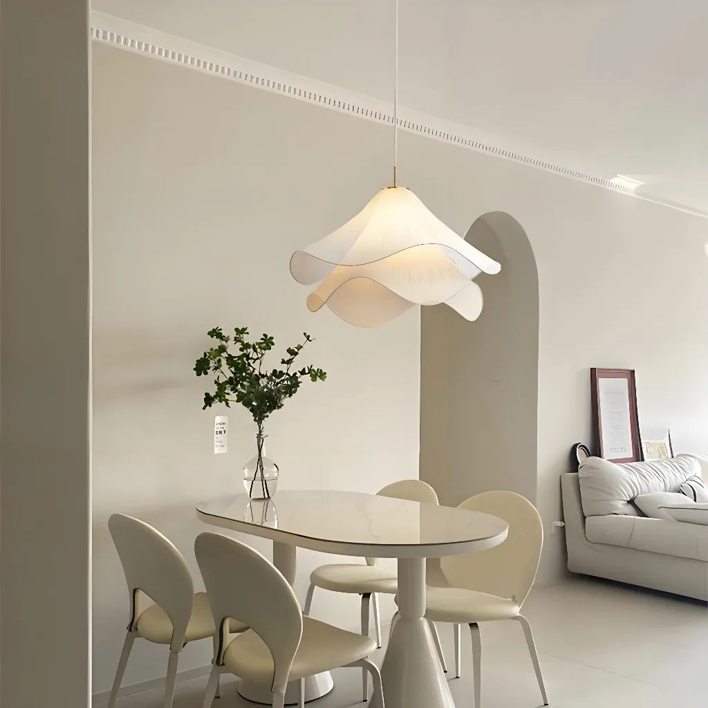 Lámpara Colgante Elara Haus - Iluminación de Cocina en Metal y Tela