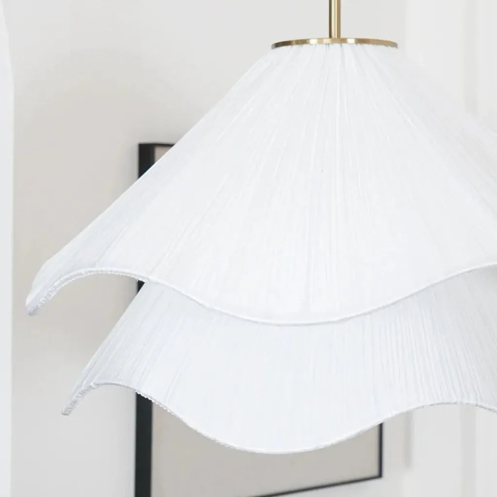 Lámpara Colgante Elara Haus - Iluminación de Cocina en Metal y Tela
