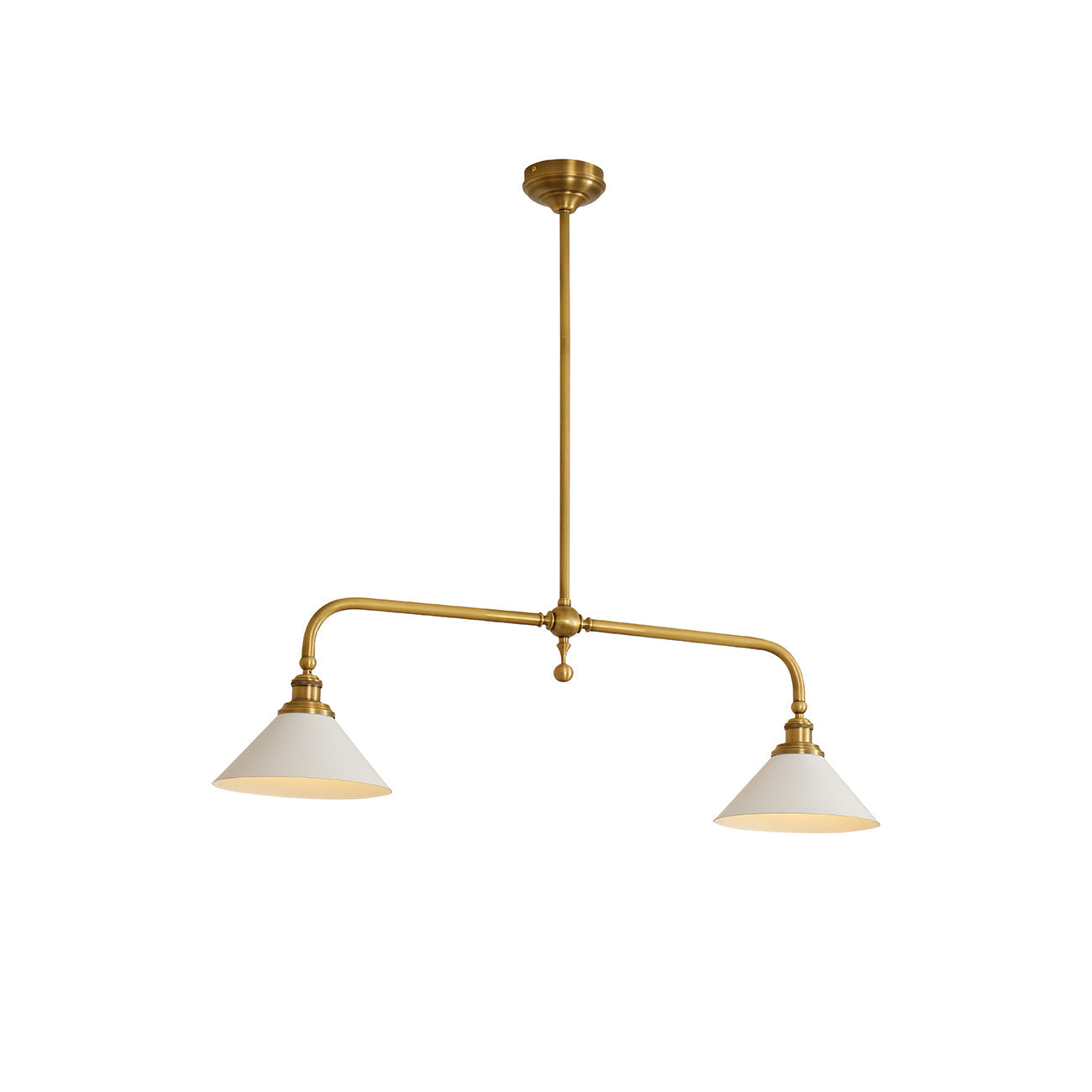 Lámpara Colgante - Iluminación Colgante de Metal y Vidrio Vintage para Cocina