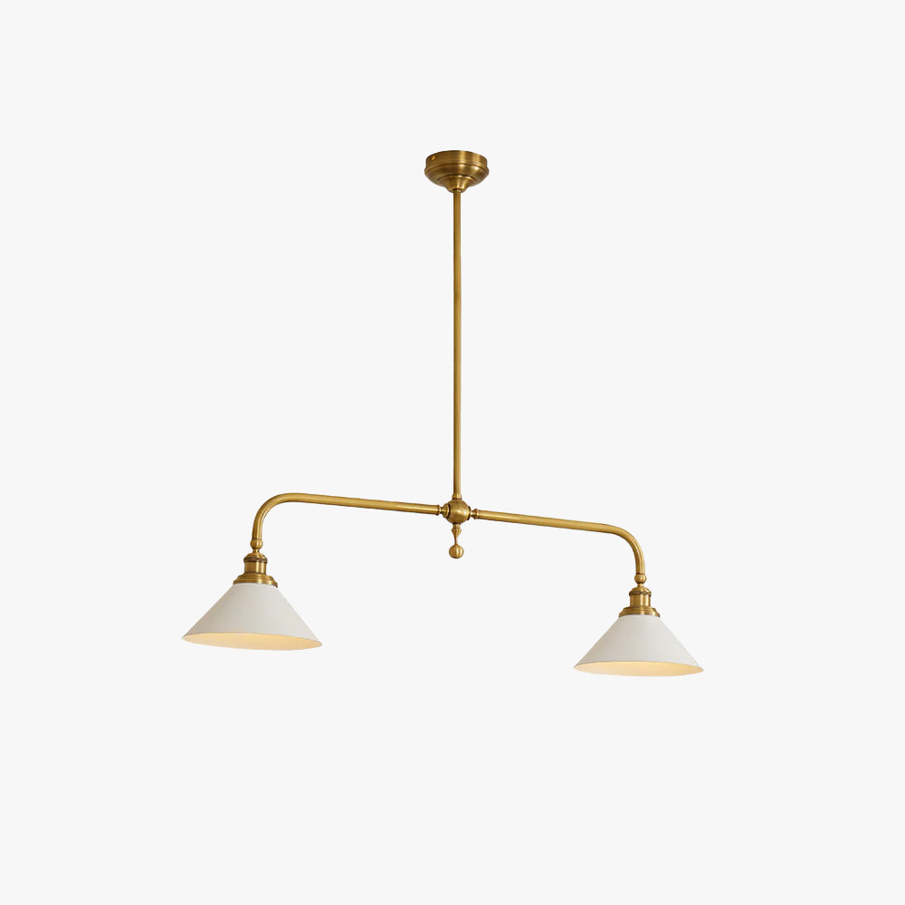 Lámpara Colgante - Iluminación Colgante de Metal y Vidrio Vintage para Cocina