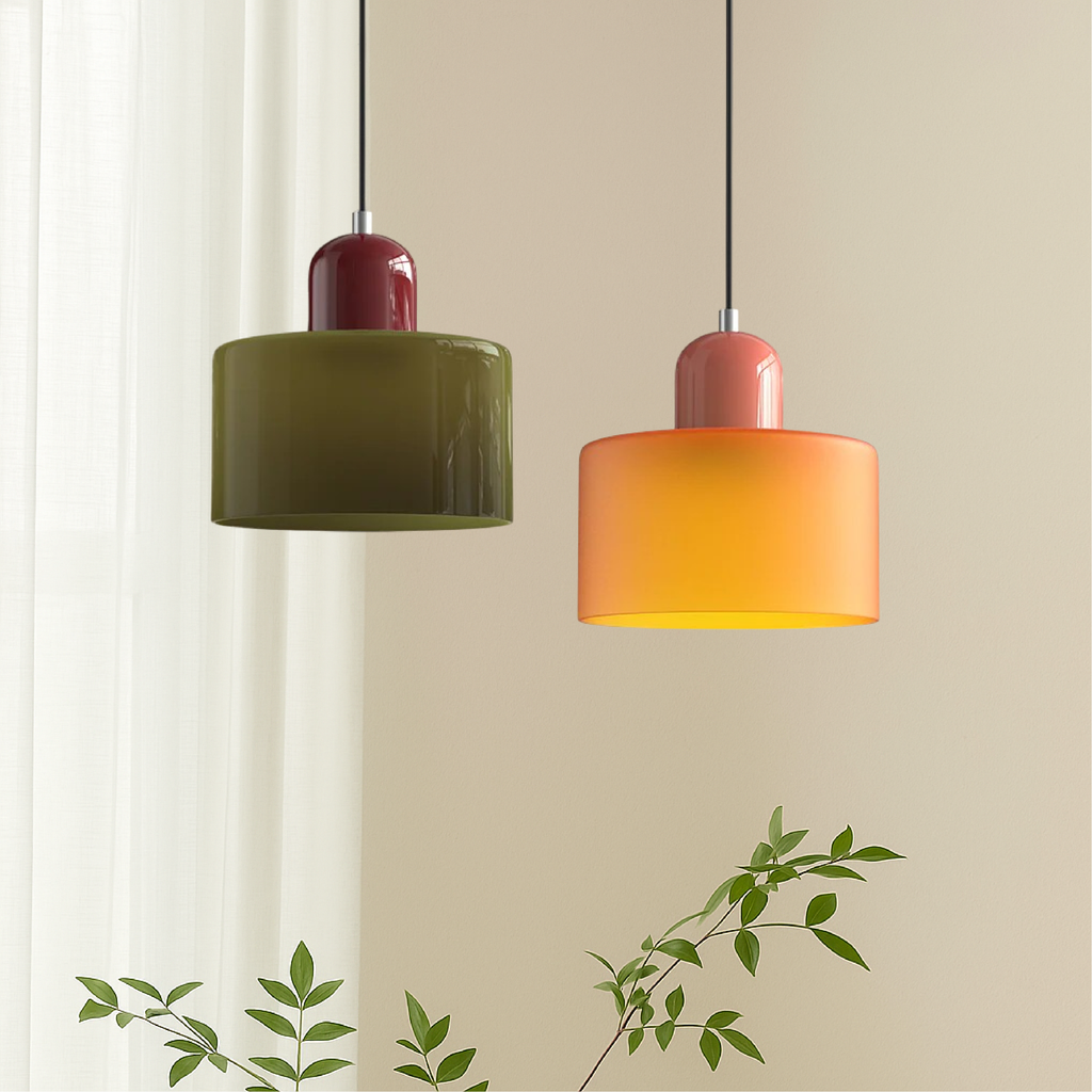 Elara Haus Lámpara Colgante Retro de Vidrio