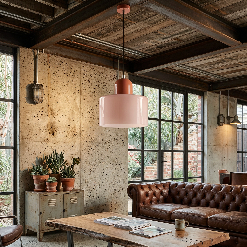Elara Haus Lámpara Colgante Retro de Vidrio