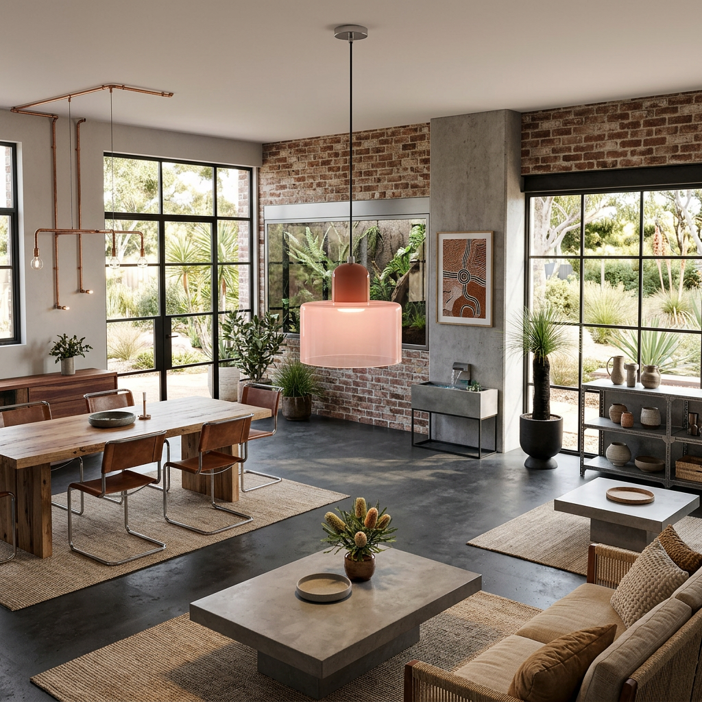 Elara Haus Lámpara Colgante Retro de Vidrio