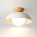 Lámpara de Techo Estilo Escandinavo Elara Haus - Luz Redonda de Metal y Vidrio