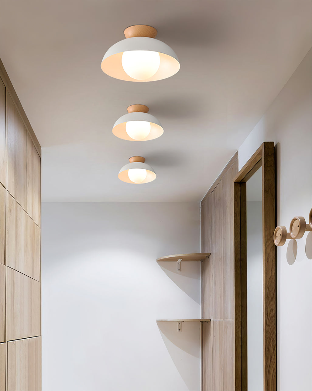 Lámpara de Techo Estilo Escandinavo Elara Haus - Luz Redonda de Metal y Vidrio