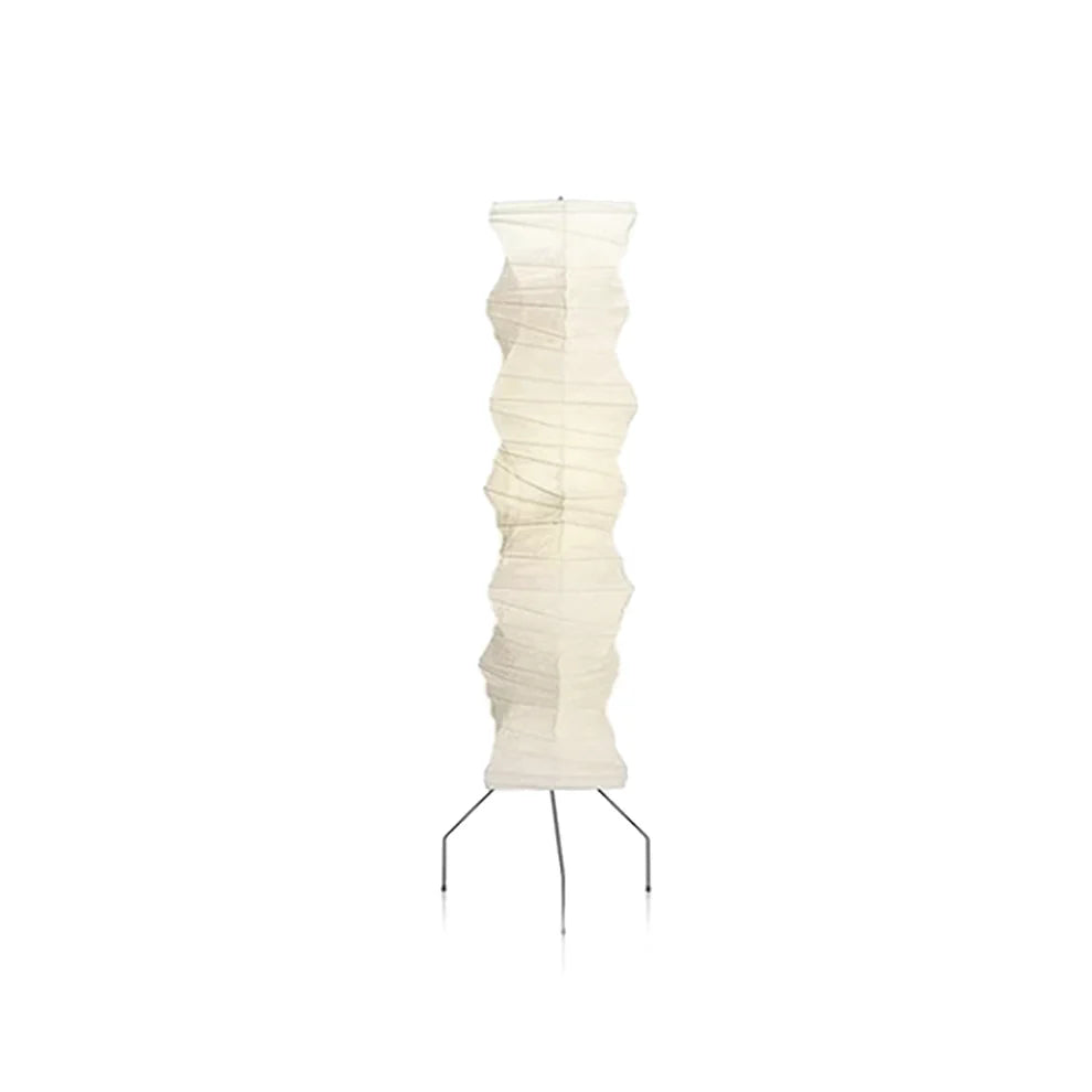 Lámpara de Suelo Escultural de Papel de Arroz Wabi-Sabi