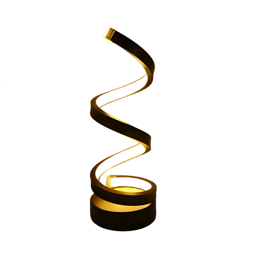Lámpara de Mesa LED Escultural en Espiral Elara Haus