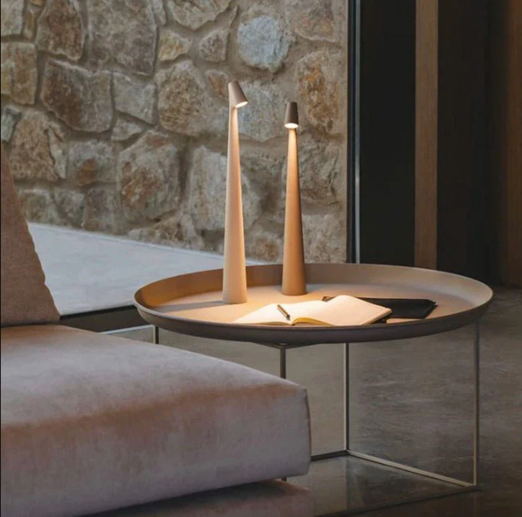 Elara Haus Lámpara Nocturna Minimalista Elegante - Lámpara Táctil Portátil
