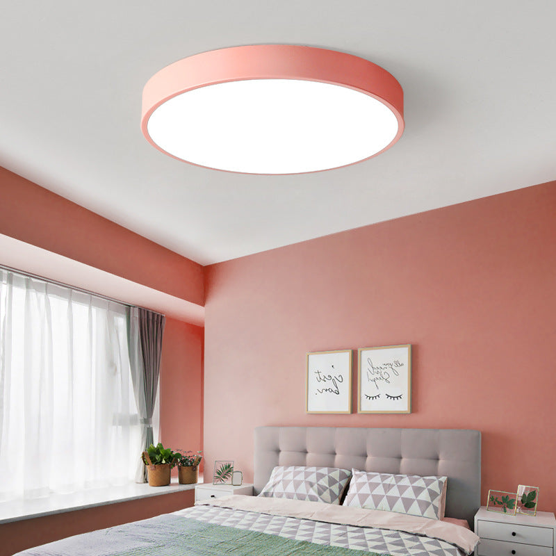 Elara Haus Lámpara de Techo Redonda Elegante - Disco LED Moderno