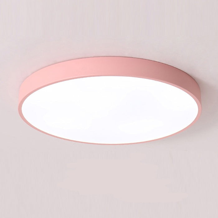 Elara Haus Lámpara de Techo Redonda Elegante - Disco LED Moderno