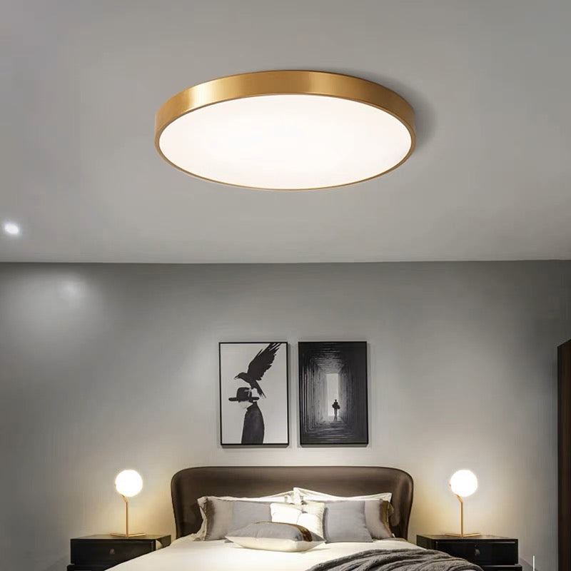Elara Haus Lámpara de Techo Redonda Elegante - Disco LED Moderno