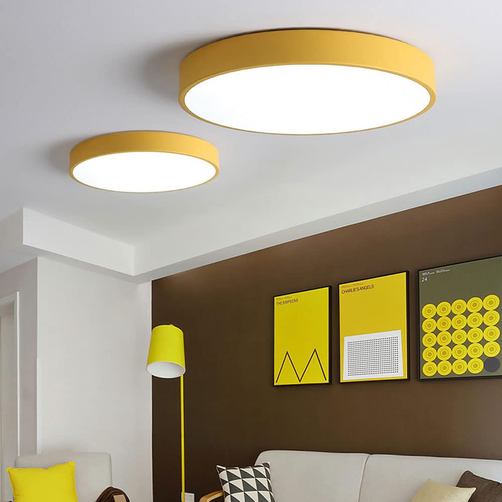 Elara Haus Lámpara de Techo Redonda Elegante - Disco LED Moderno